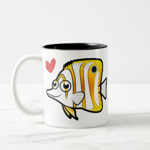Butterflyfish Love Two-Tone Coffee Mug