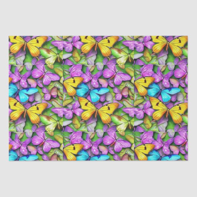 Butterfly's Colourful Tissue Paper (Front)