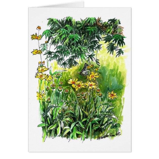 Butterfly's date with flowers (Front)