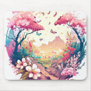 Butterfy Portrait Animal Painting Wildlife Outdoor Mouse Mat