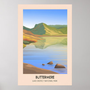 Buttermere Lake District Travel Poster