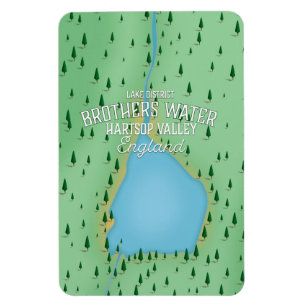 Buttermere lake, lake district travel poster magnet
