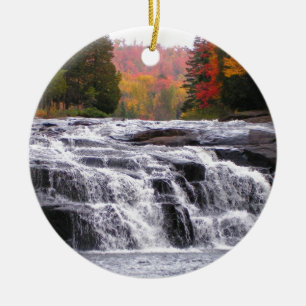 buttermilk falls adirondacks ceramic tree decoration