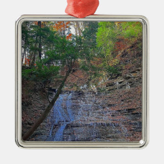 Buttermilk Falls Cuyahoga National Park Ohio Metal Tree Decoration