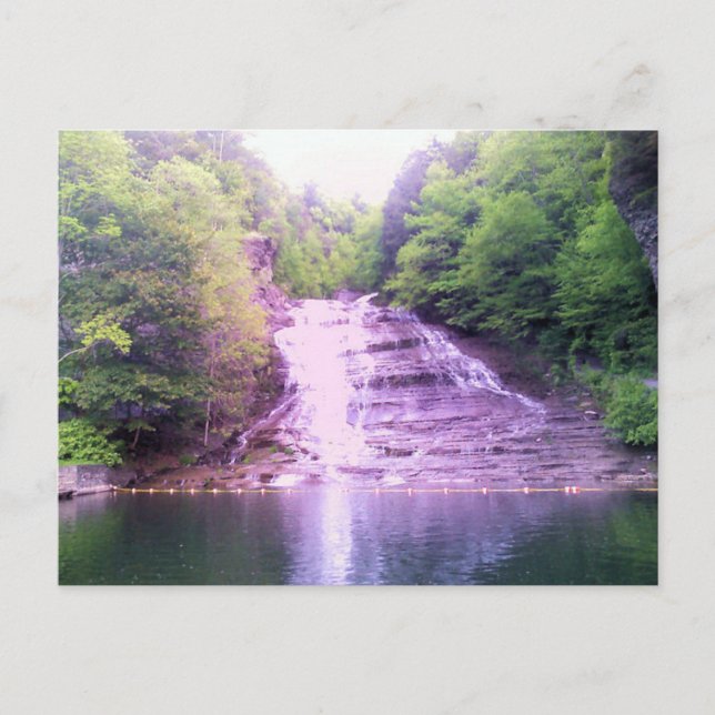 Buttermilk Falls in Ithaca, NY Postcard (Front)
