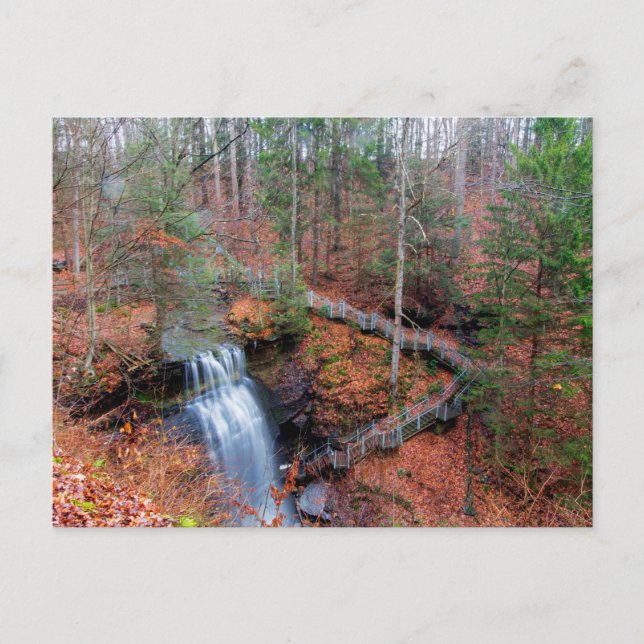Buttermilk Falls, Indiana County, Pennsylvania Postcard (Front)