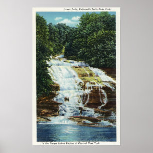 Buttermilk Farms State Park Lower Falls View Poster