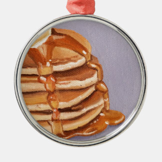 Buttermilk Pancakes Shortstack Breakfast Painting Metal Tree Decoration