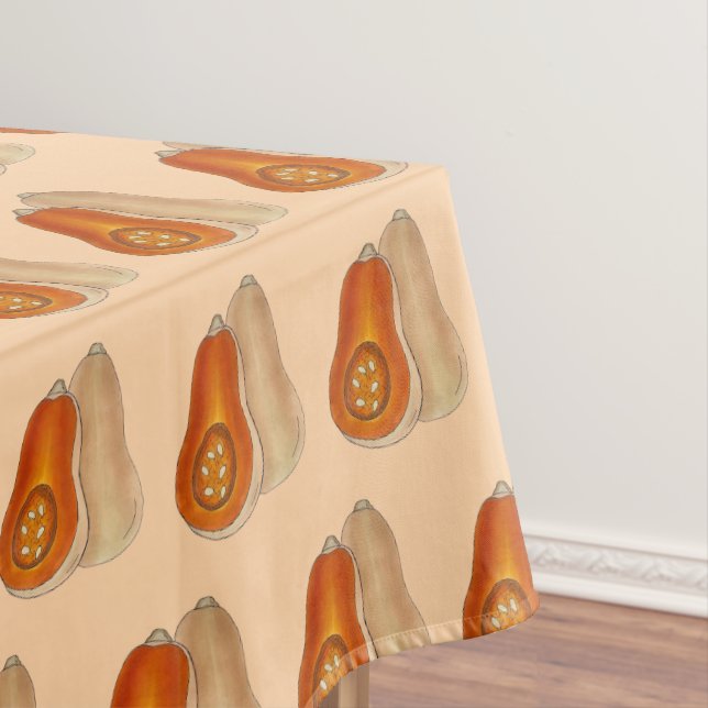 Butternut Butter Nut Squash Gourd Vegetable Veg Tablecloth (In Situ)