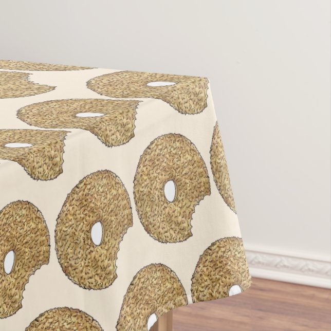 Butternut Crunch Doughnut Doughnut Breakfast Food Tablecloth (In Situ)