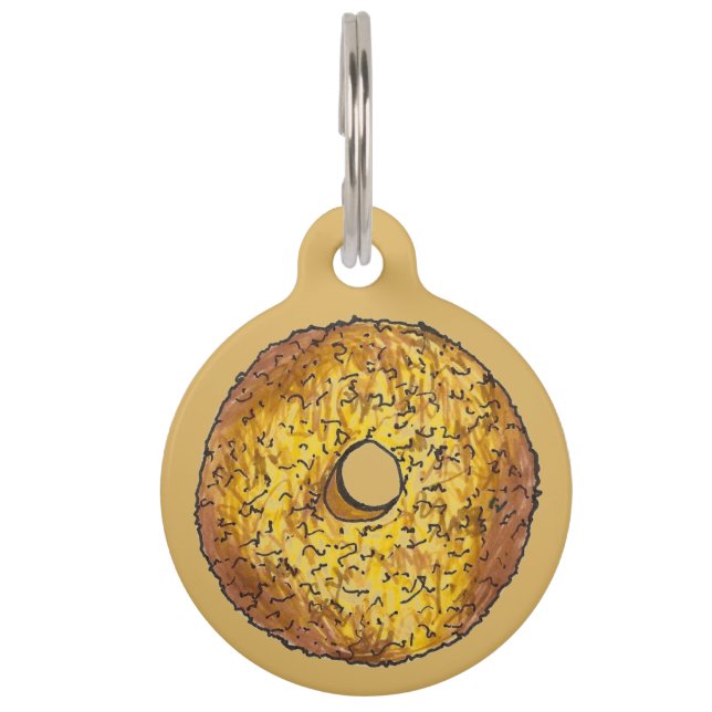 Butternut Crunch Doughnut Doughnut Pastry Breakfas Pet Tag (Front)