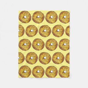 Butternut Crunch Doughnut Doughnut Yellow Gold Fleece Blanket
