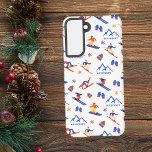 Butternut Massachusets Ski Snowboard Pattern Samsung Galaxy Case<br><div class="desc">A funny winter skiing seamless pattern for the ski resort Butternut Bassin in in the Berkshires,  Great Barrington,  Massachusetts,  United States,  North America. Perfect gift idea for winter sports lovers: ski,  snowboard,  freestyle,  ski jump,  cross-country skiing.</div>