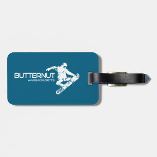 Butternut Massachusetts Ski Resort Snowboarder Luggage Tag