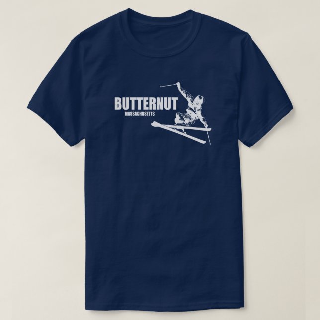 Butternut Ski Resort Skier T-Shirt (Design Front)