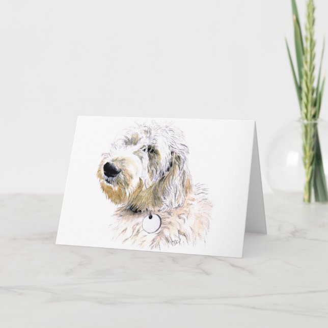 Butters the Labradoodle Greeting Card (Front)