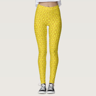 Butterscotch Retro Doughnuts Leggings