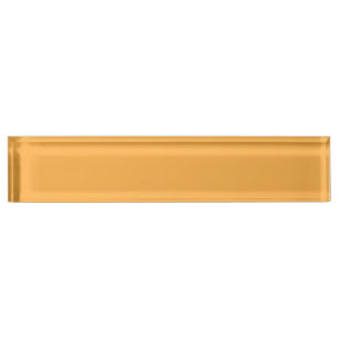 Butterscotch (solid colour) nameplate
