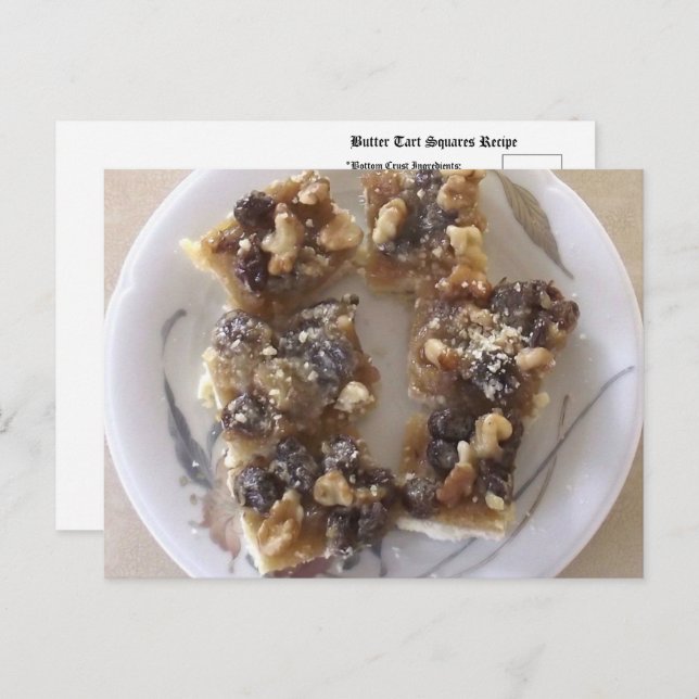 Buttertart Recipe Postcard (Front/Back)