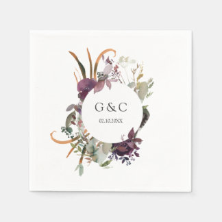 Butterum & Plum Personalised Wedding Napkin 1