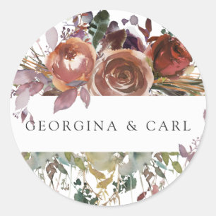 Butterum & Plum Personalised Wedding Sticker