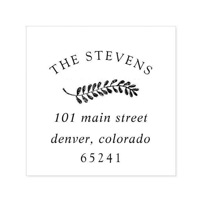 Butterum & Plum Self-inking Return Address Stamp (Design)
