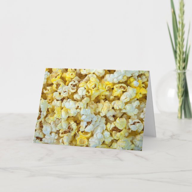 buttery popcorn background card (Front)