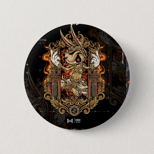 Button Any symbols, icons, or elements (Front)