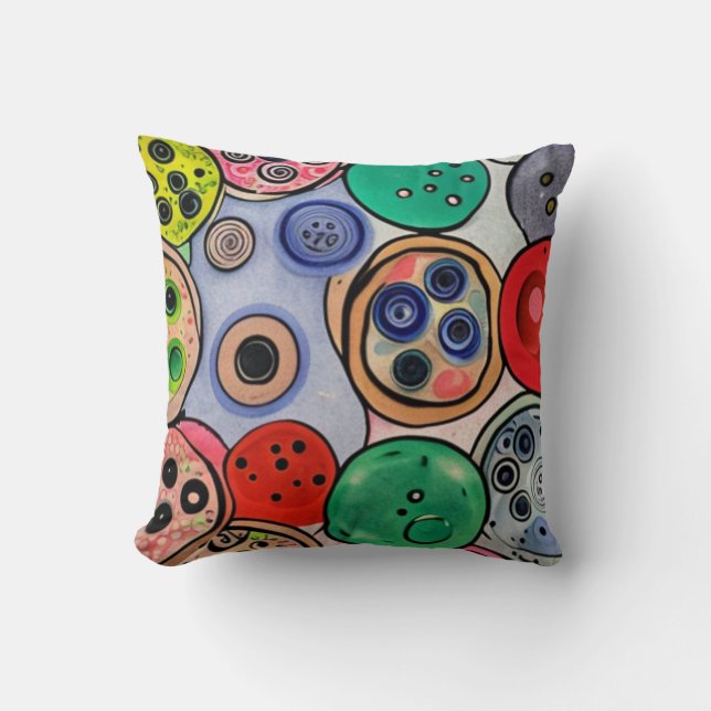 Button Art Cushion (Front)