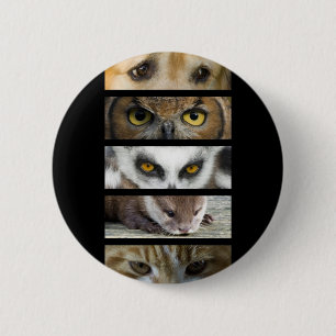 Button Badge - Animals Eyes