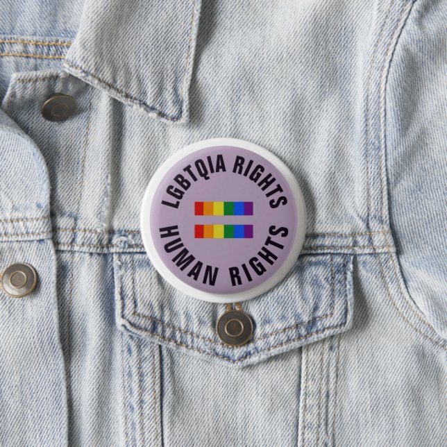 Button Badge - LGBTQIA Rights Human Rights (In Situ)