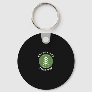 Button Bay State Park Vermont Vt Forest Tree Badge Key Ring