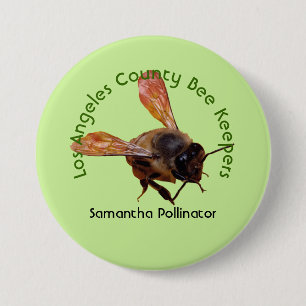 Button - Bee Keeping Club Name Badge
