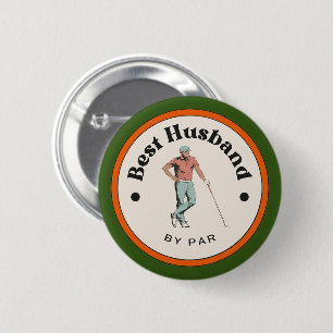 Button - Best Husband by Par - Golfer