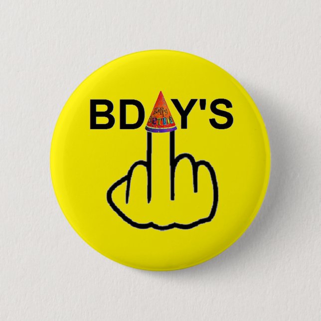 Button Birthday Flip (Front)