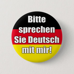 Button "Bitte sprechen Sie Deutsch mit mir!"