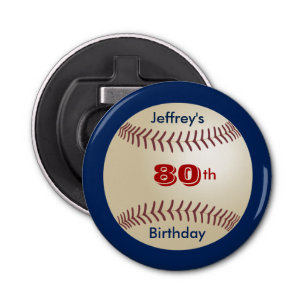 Button Bottle Opener Baseball Party Favour