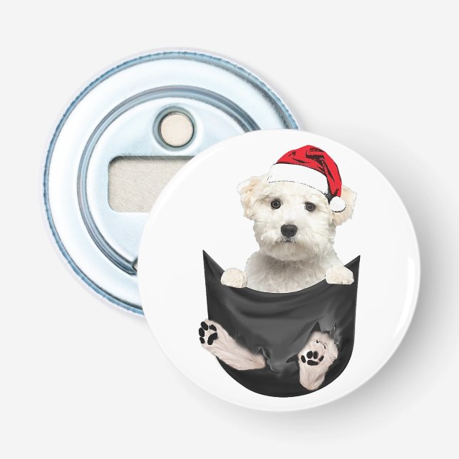 Button Bottle Opener with magnet (Front)