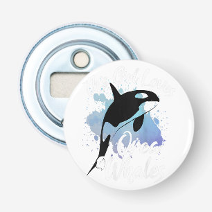 Button Bottle Opener with magnet
