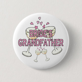 Button: Bride's Grandfather 6 Cm Round Badge