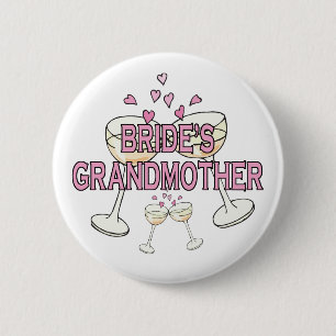 Button: Bride's Grandmother 6 Cm Round Badge