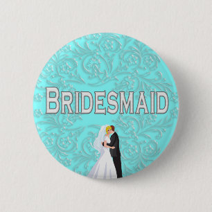 Button: Bridesmaid 6 Cm Round Badge