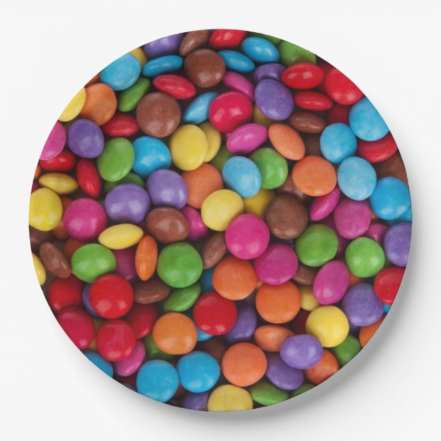 Button Candy Paper Plate (Front)