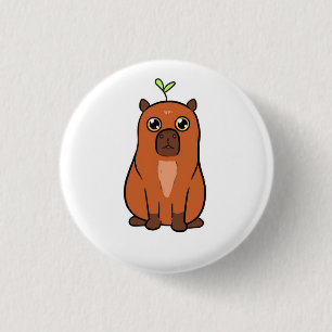 Button / Capybara Cute