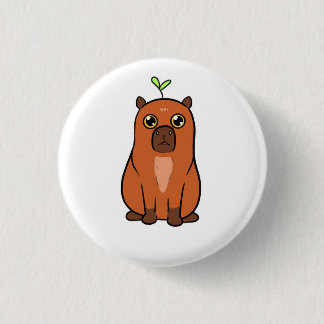 Button / Capybara Cute 