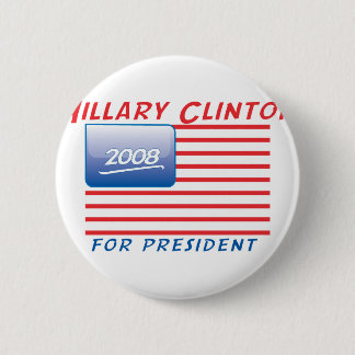 button-clinton 6 cm round badge