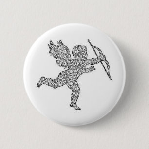 Button Cupid Silver