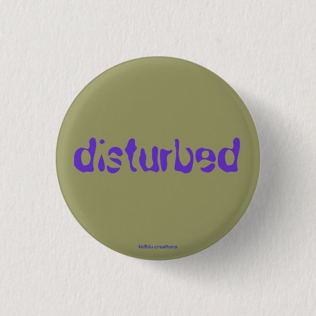 button - disturbed (Front)