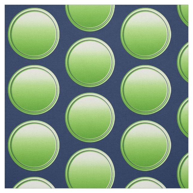 Button Dots - gradient green + your backg. & idea Fabric (Swatch)