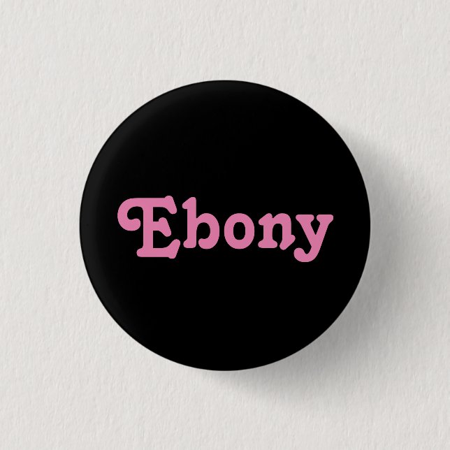 Button Ebony (Front)